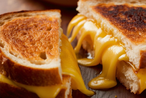 Queijo quente com manteiga e páprica