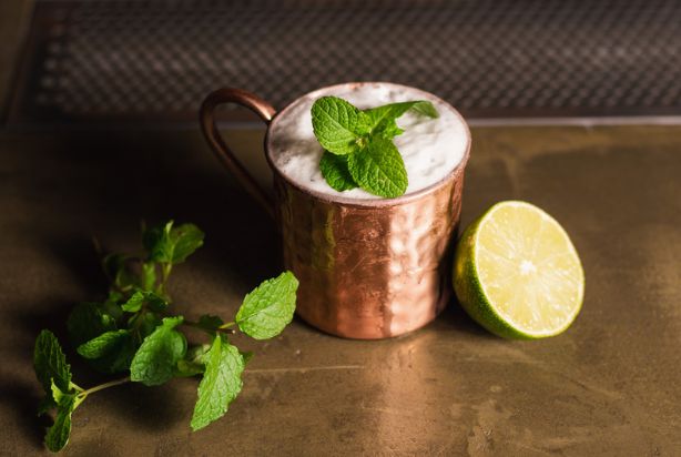 Drinks de ano novo Moscow Mule
