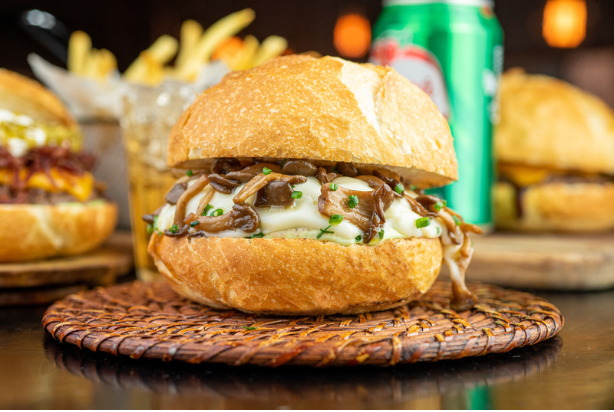 Hambúrguer de shimeji