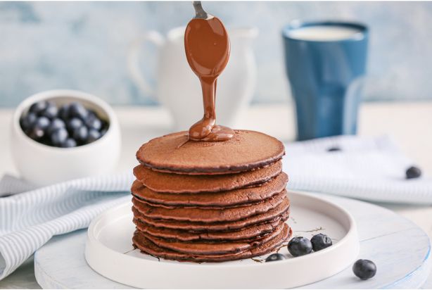 panqueca de chocolate