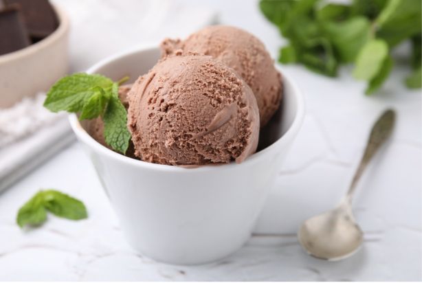 sorvete de chocolate com whey
