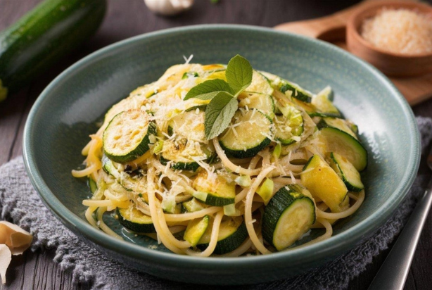 espaguete com abobrinha