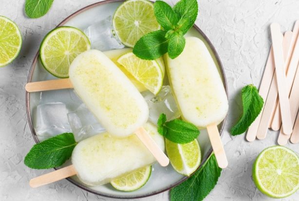 picolé de frutas limão