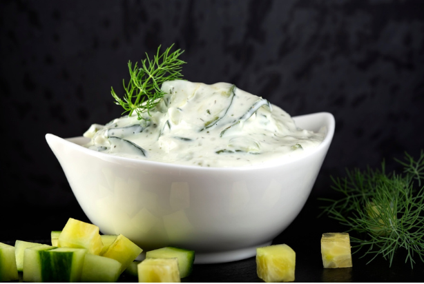 Salada de pepino com iogurte
