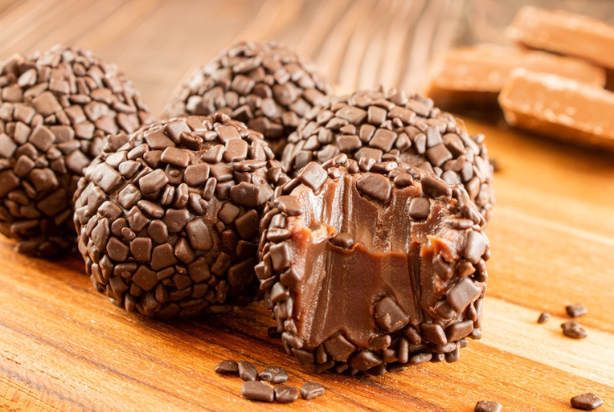 Brigadeiro com óleo de coco