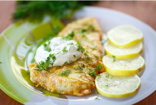 Filé de tilápia ao molho de limão