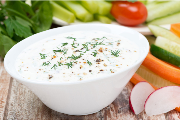 Molho de salada sabor iogurte com mostarda