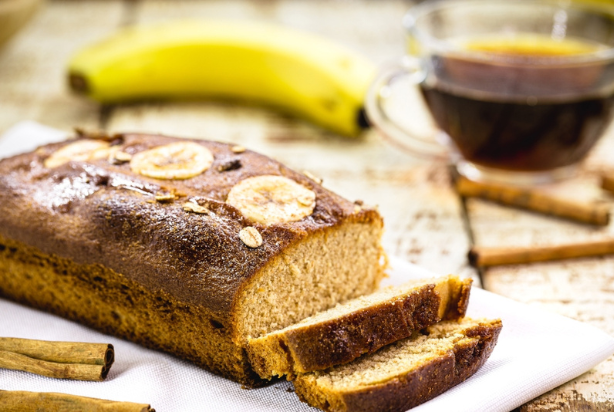 bolo fit de banana com aveia