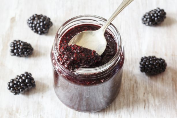 Geleia de chia com amora