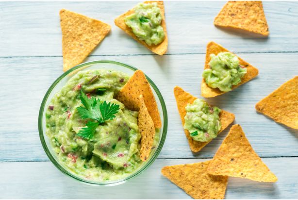 Guacamole com chips 
