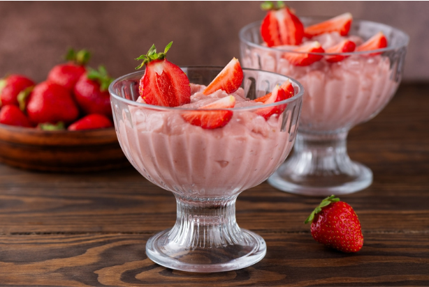 Mousse de morango