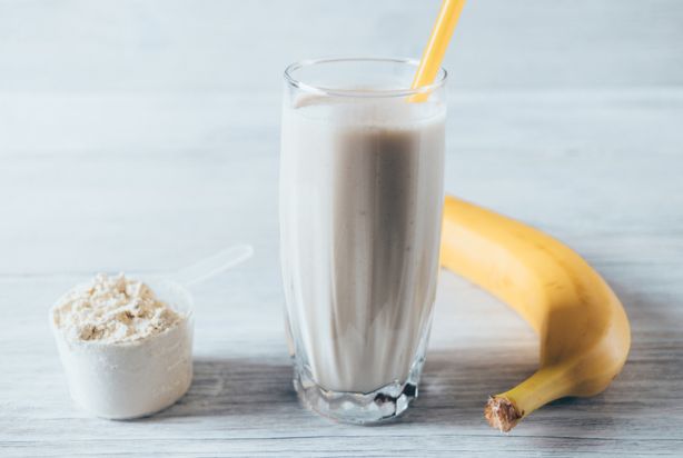 smoothie de banana com whey