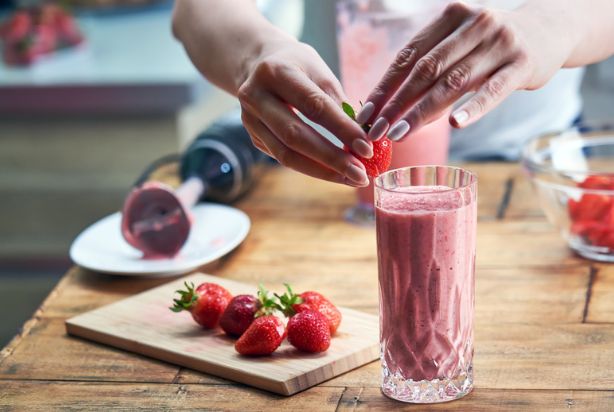smoothie de frutas vermelhas