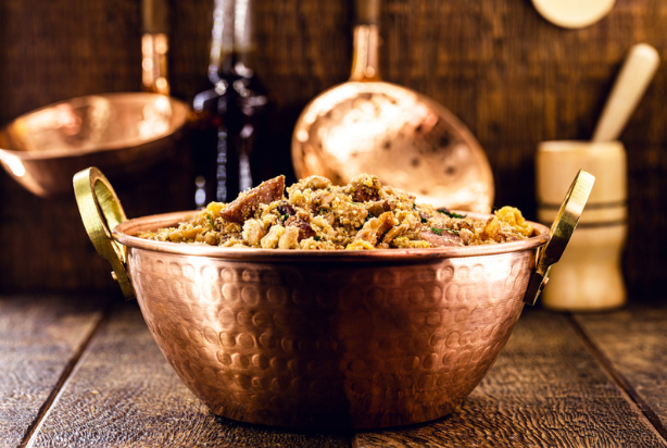 farofa com bacon e calabresa