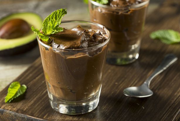 mousse de chocolate com abacate