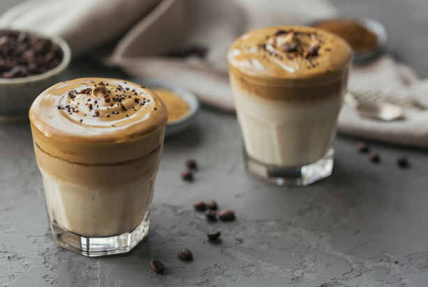 Mousse de cappuccino com receita.