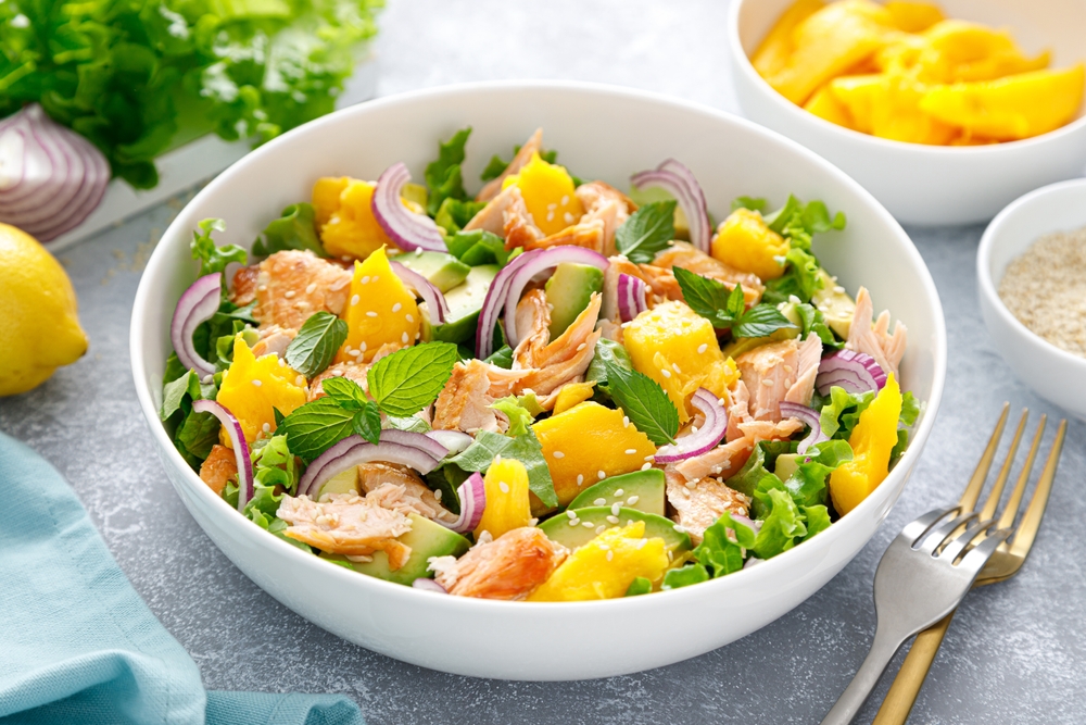 salada de manga, salada de natal