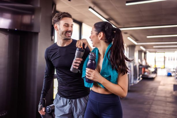 casal na academia