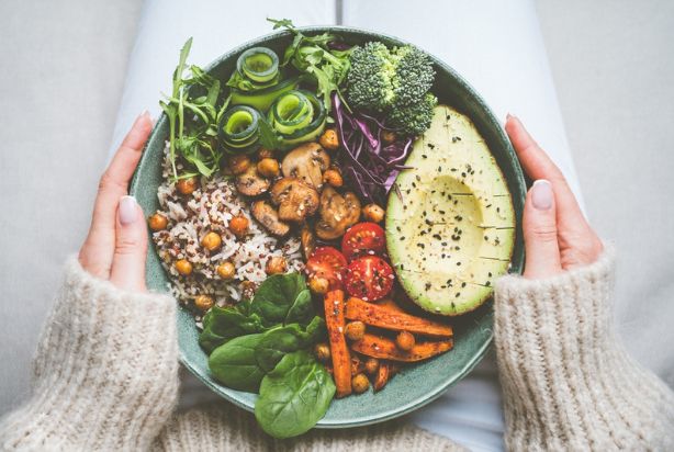 almoço vegano