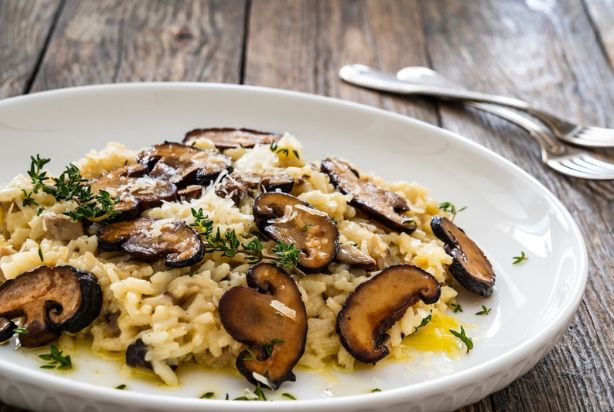 risoto de cogumelos