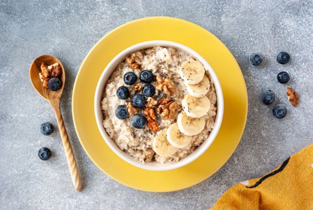 mingau de aveia com banana e whey
