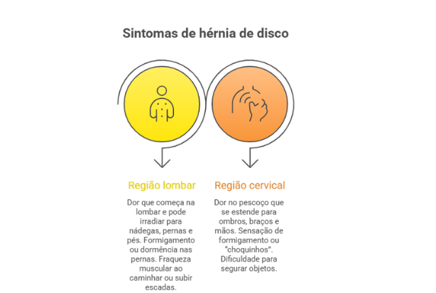 Sintomas da hérnia de disco