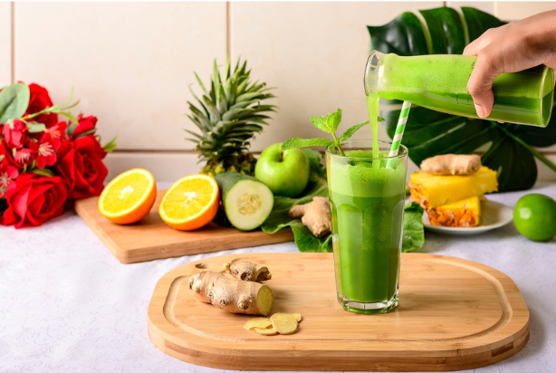 Suco de couve cítrico
