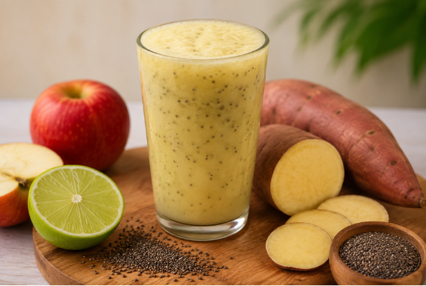 Suco de batata-doce funcional