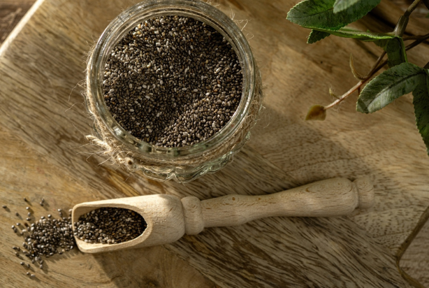 Chia na vitamina pós-treino 