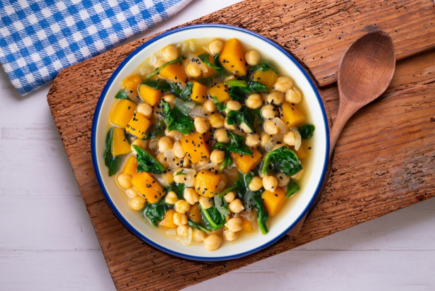 Sopa proteica de grão-de-bico