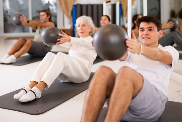 pilates funcional com bola