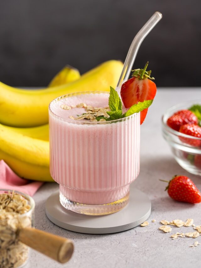 Vitamina de banana com morango: fácil e rápida